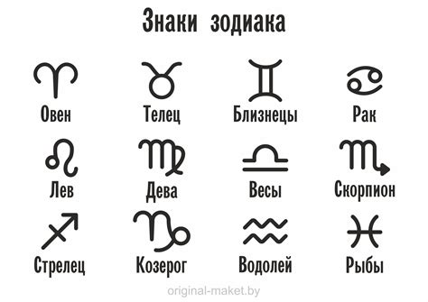 Знаки зодиака символы картинки