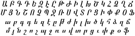Армянские шрифты