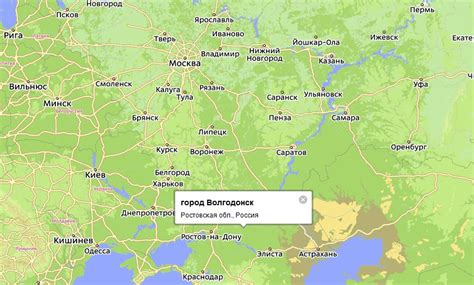 Волгодонск на карте россии ростовской области