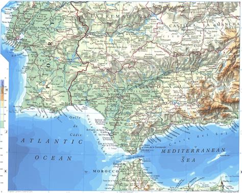 Гибралтарский пролив на карте