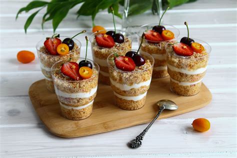Десерты в стаканчиках рецепты с фото простые и вкусные