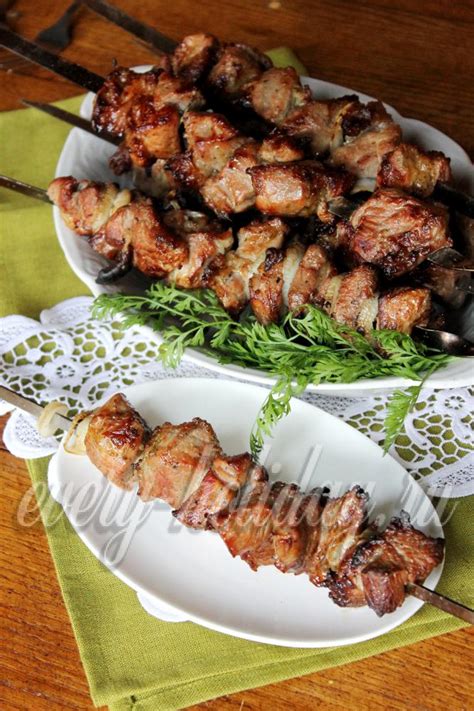 Замариновать шашлык из свинины с уксусом и луком рецепт