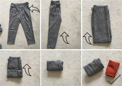Как складывать штаны