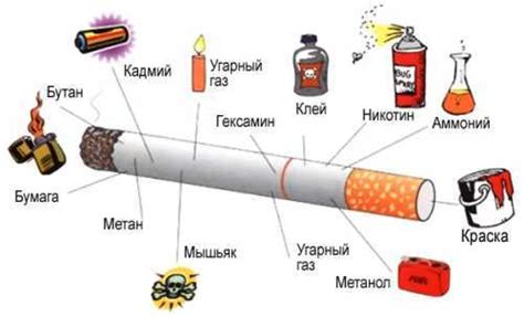 Какие токсичные вещества входят в состав табачного дыма обж