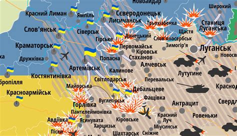 Карта боевых действий на украине на сегодня подробная с областями в реальном времени