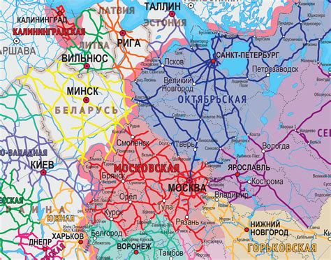 Карта железных дорог россии онлайн