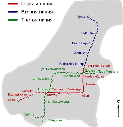 Карта метро алматы