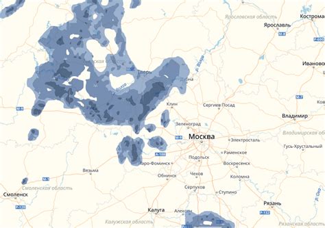 Карта осадков в москве и московской области сегодня