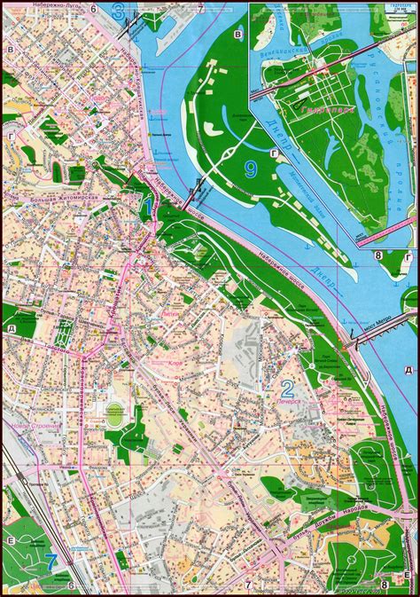 Киев карта города