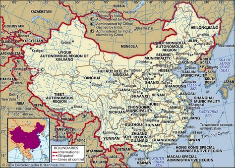 Китай границы
