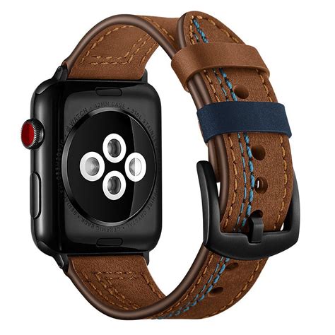 Кожаный ремешок для apple watch