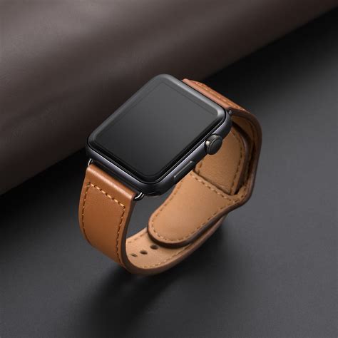 Кожаный ремешок для apple watch