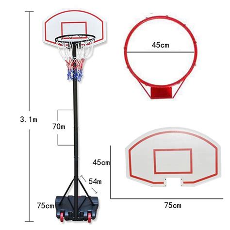 Кольцо баскетбольное размеры