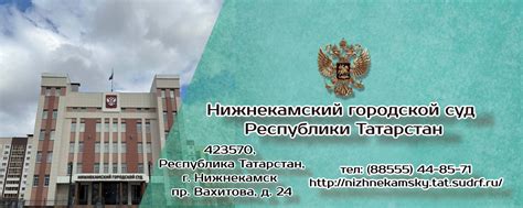 Нижнекамский городской суд республики татарстан