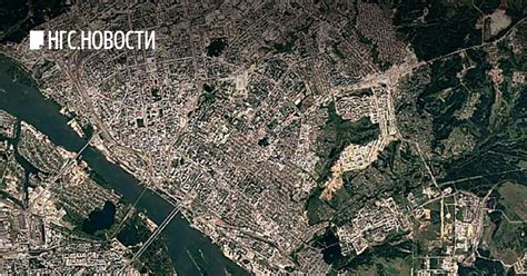 Новосибирск со спутника