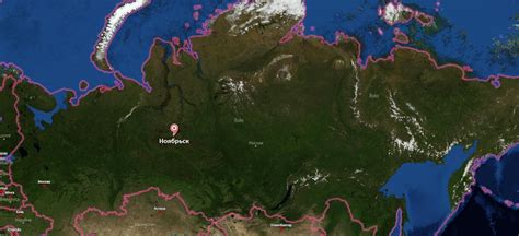 Ноябрьск на карте россии