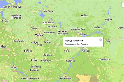 Осадки на карте тольятти