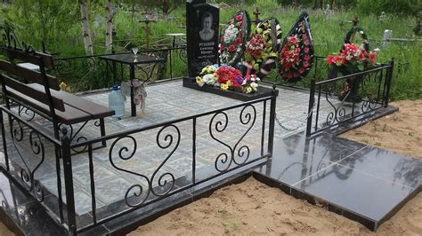 Оформление могилы на кладбище фото