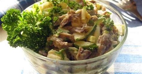 Салат с куриными желудками рецепт