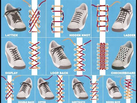 Способы завязывания шнурков