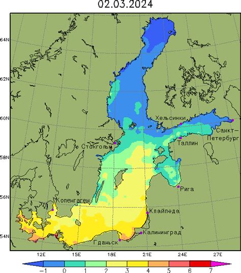 Температура воды в балтийском море в балтийске сейчас