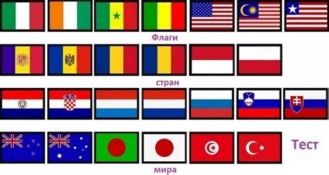 Тест на флаги стран