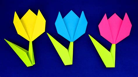 Тюльпан оригами
