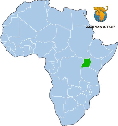 Уганда на карте африки