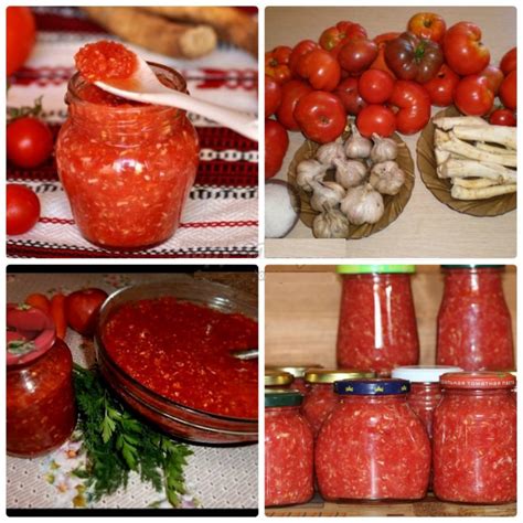 Хреновина рецепт приготовления классический с помидорами без варки с чесноком и хреном на зиму