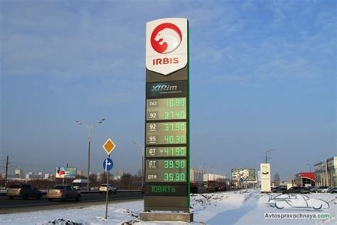 Цена на газ на заправках