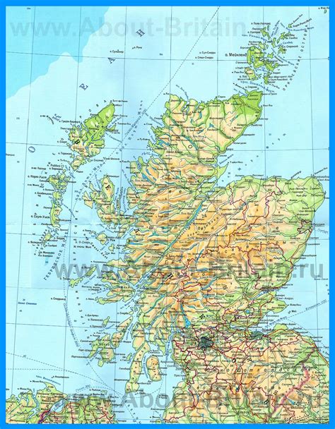 Шотландия карта