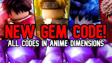 Codes anime dimensions simulator