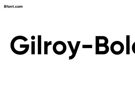Gilroy bold шрифт скачать
