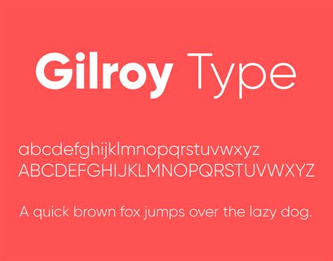 Gilroy bold шрифт скачать
