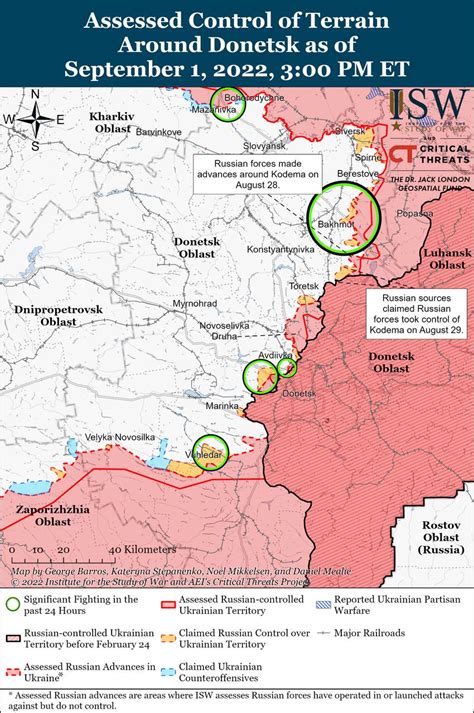 Isw карта боевых действий на украине