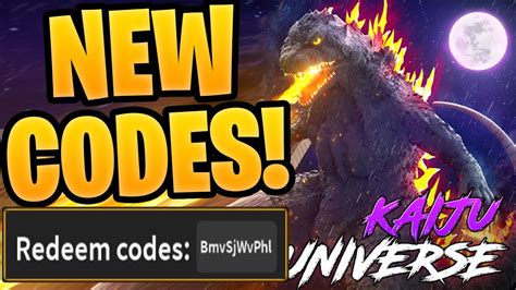 Kaiju universe codes