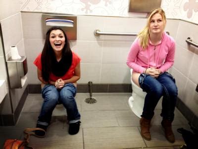 Pooping girl toilet