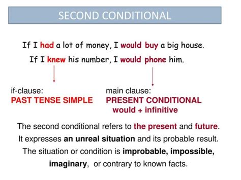Second conditional правило и примеры