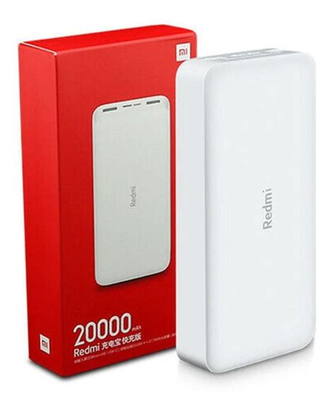 Xiaomi redmi power bank fast charge 20000 mah